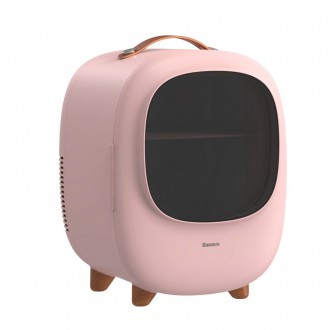 Baseus mini portable travel fridge refrigerator pink (CRBX01-A04)
