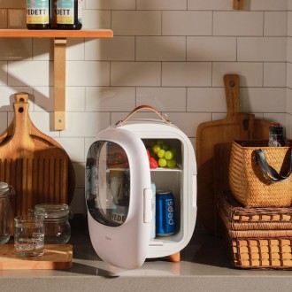 Baseus mini portable travel fridge refrigerator pink (CRBX01-A04)