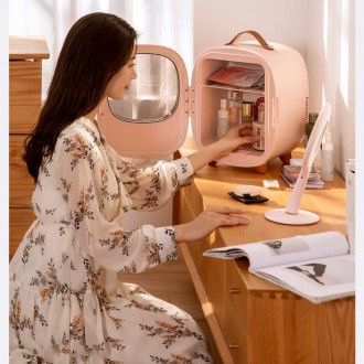 Baseus mini portable travel fridge refrigerator pink (CRBX01-A04)
