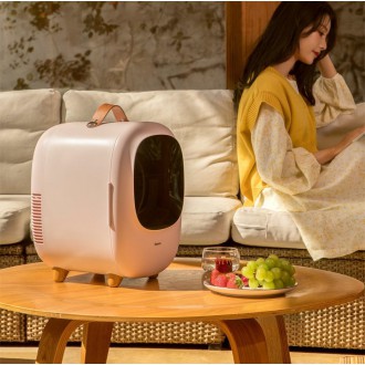 Baseus mini portable travel fridge refrigerator pink (CRBX01-A04)
