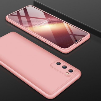 GKK 360 Protection Case Front and Back Case Full Body Cover Samsung Galaxy A41 pink