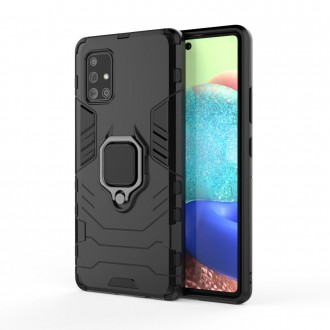 Ring Armor Case Kickstand Tough Rugged Cover for Samsung Galaxy A71 5G black