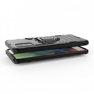Ring Armor Case Kickstand Tough Rugged Cover for Samsung Galaxy A71 5G black