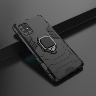 Ring Armor Case Kickstand Tough Rugged Cover for Samsung Galaxy A71 5G black