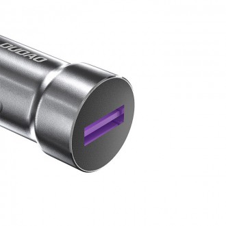 Dudao Fast USB Cigarette Lighter Car Charger 5 A 22.5 W Quick Charge 3.0 VOOC Gray (R4Pro Upgrade gray)