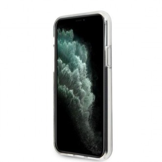 Guess GUHCN65IMLFL01 iPhone 11 Pro Max černá/černá květinová kolekce N°1