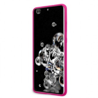 Guess GUHCS69LS4GFU S20 Ultra G988 fuksja/fuchsia hard case Silicone 4G Tone On Tone