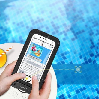 Ugreen universal waterproof cover phone case (max 6.0``) for swimming pool by the water IPX8 black (50919 LP186)
