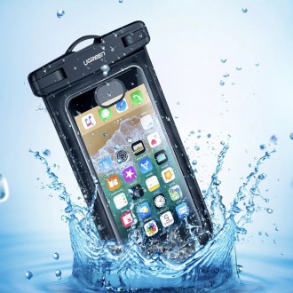 Ugreen universal waterproof cover phone case (max 6.0``) for swimming pool by the water IPX8 black (50919 LP186)