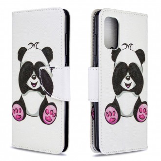 PU kožené knížkové pouzdro pro Samsung Galaxy A41 -  Baby Panda