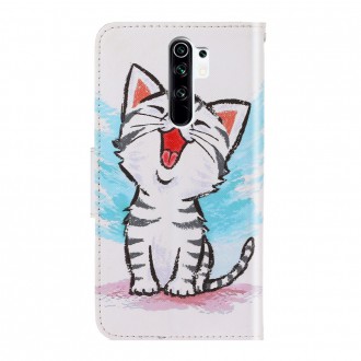 PU kožené knížkové pouzdro pro Xiaomi Redmi 9 - Cute Cat