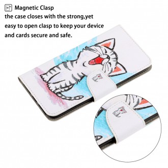 PU kožené knížkové pouzdro pro Xiaomi Redmi 9 - Cute Cat