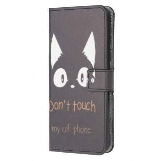 PU kožené knížkové pouzdro pro Xiaomi Redmi 9A - Do not Touch