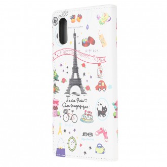 PU kožené knížkové pouzdro pro Xiaomi Redmi 9A - Eiffel Tower