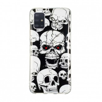 SILIKONOVÝ OBAL NA SAMSUNG GALAXY A51 - Cool Skulls