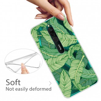 Silikonový obal na telefon Xiaomi Redmi 8 - Leaves