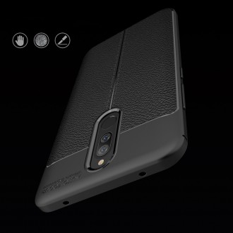 Silikonový obal na telefon Xiaomi Redmi 8 / Redmi 8A - Litchi Texture - Black