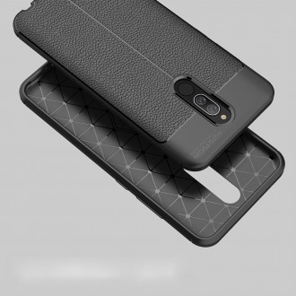 Silikonový obal na telefon Xiaomi Redmi 8 / Redmi 8A - Litchi Texture - Black