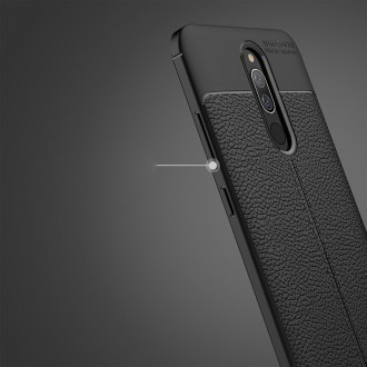Silikonový obal na telefon Xiaomi Redmi 8 / Redmi 8A - Litchi Texture - Black
