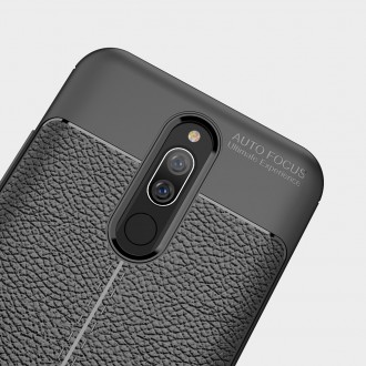 Silikonový obal na telefon Xiaomi Redmi 8 / Redmi 8A - Litchi Texture - Black