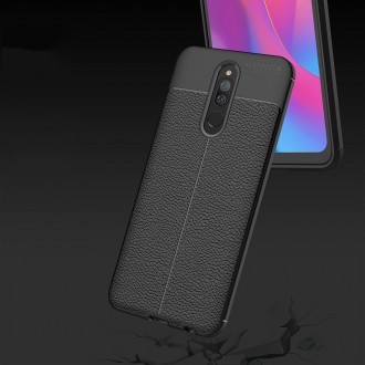 Silikonový obal na telefon Xiaomi Redmi 8 / Redmi 8A - Litchi Texture - Black