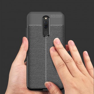 Silikonový obal na telefon Xiaomi Redmi 8 / Redmi 8A - Litchi Texture - Black