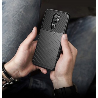 Silikonový obal na telefon Xiaomi Redmi 9 - Thunder Series - Black