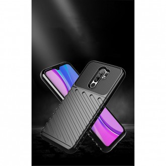 Silikonový obal na telefon Xiaomi Redmi 9 - Thunder Series - Black