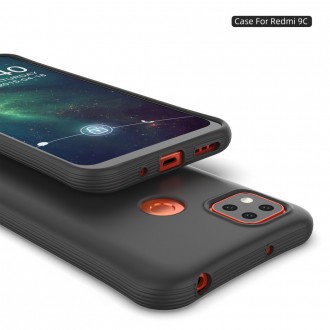 Silikonový obal na telefon Xiaomi Redmi 9C - Matte Soft -  Black
