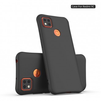 Silikonový obal na telefon Xiaomi Redmi 9C - Matte Soft -  Black