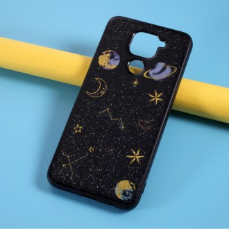 Silikonový obal na telefon Xiaomi Redmi Note 9 - Star Planet - Black