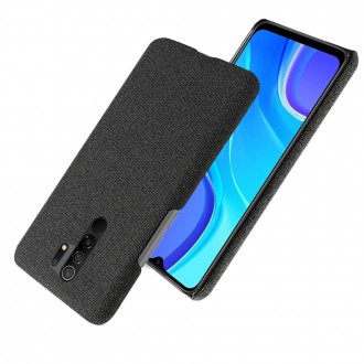 Zadní látkový PC kryt na telefon Xiaomi Redmi 9 černý